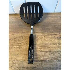 Vtg EKCO Wide Round Black Nylon Spatula Flipper Turner Pancakes Eggs Burgers USA